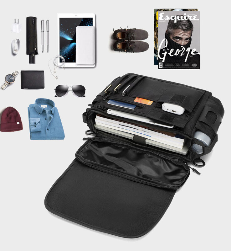 Tide-bolsas de mensajero de un solo hombro para hombre, bolsos deportivos de moda para estudiantes, color negro, funcionales, para exteriores