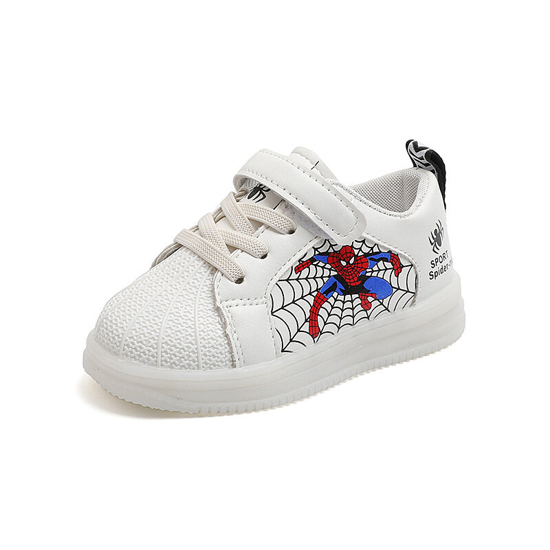 Disney Spiderman dzieci buty dla chłopców buty LED Light maluch dziecko Sneaker Luminous dzieci trener Tenis świecące buty sandały