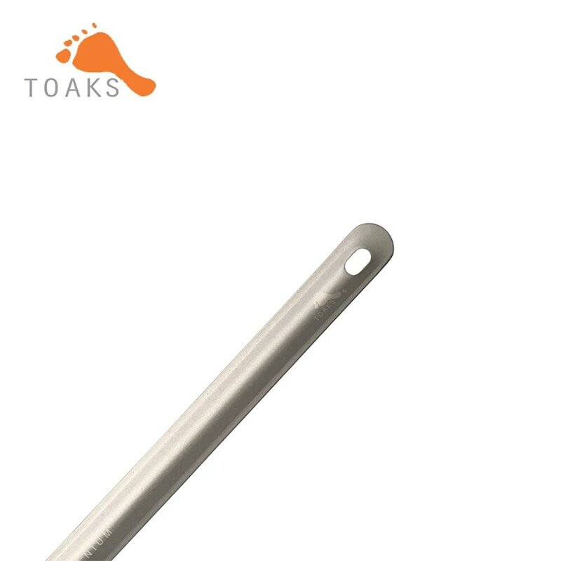 TOAKS SLV-03 Titanium Long Handle Spoon Outdoor Picnic and Household Dual-Use Tableware 220mm 16g