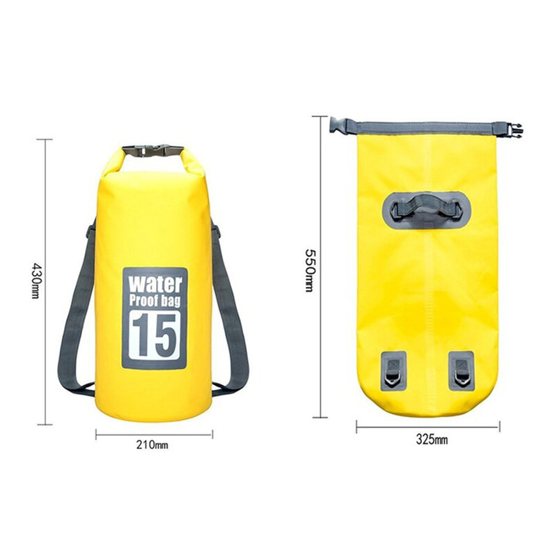 Bolsa seca impermeable para exteriores, bolsos de almacenamiento de PVC para Kayak, Rafting, natación, mochilas de viaje, 5L/10L/15L/20L/30L