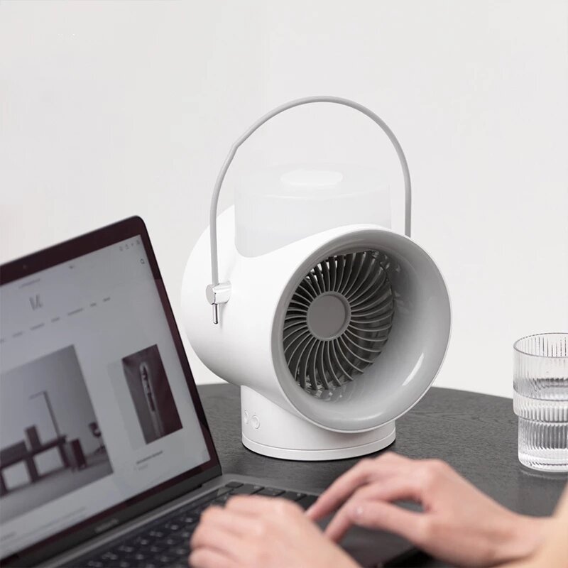 Air Cooling Fan Multifunctional Home Appliances USB Rechargeable Air Conditioner Water Cooling Fan With Humidifier LED La