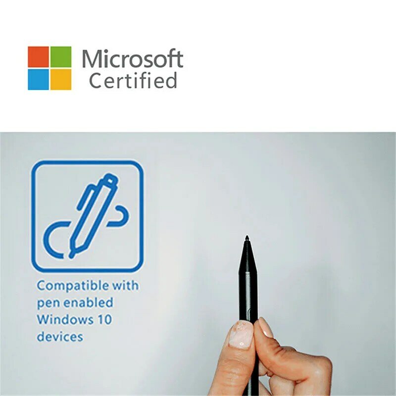 Pensil Kapasitif Pena Stylus Permukaan 1024 Sensitif Tekanan AAAA dengan Penolakan Telapak Tangan MPP1.5 untuk Microsoft Surface Pro