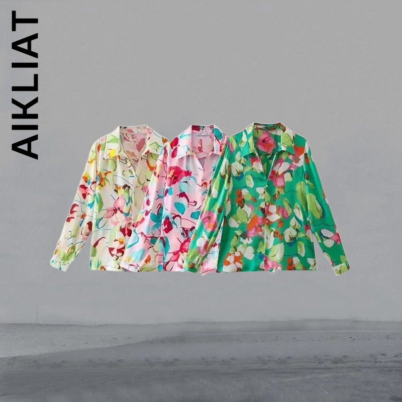 Aikliat-셔츠, 가을 여성용 부드럽고 우아한 상의, 파티, 숙녀용 탑, 레트로 탑, 오피스 레이디 슬림 블라우스, 여성용