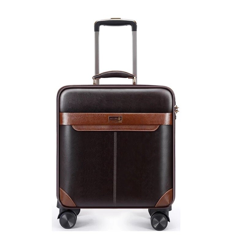 Firstmeet Man Zakelijke Bagage Set Met Handtas Luxe Trolley Koffer Tas Merk Reisbagage Carry Op Pu Boarding Koffer