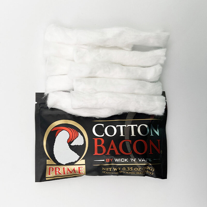 2 Gói Nguyên Chất 100% Cotton Bacon Thủ Phiên Bản Gold Thịt Xông Khói Cotton Cho RDA RBA Dây Tự Làm Dụng Cụ Phụ Kiện