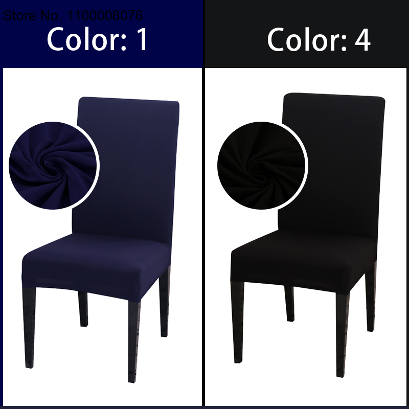 Slipcover Removable Anti-dirty Seat Chair Cover Spandex Kitchen Cover For Banquet Wedding Dinner Restaurant Housse De Chaise 1PC
