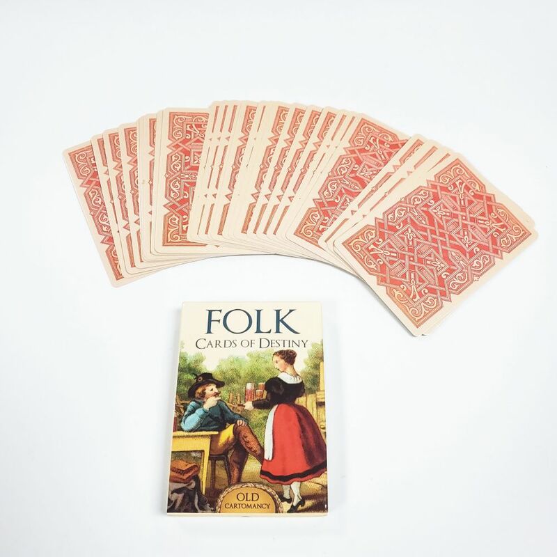 Cartas en inglés folclóricas del destino, baraja de Tarot fácil, guía del destino, familia, amigos, ocio, fiesta, juegos de mesa, nuevas