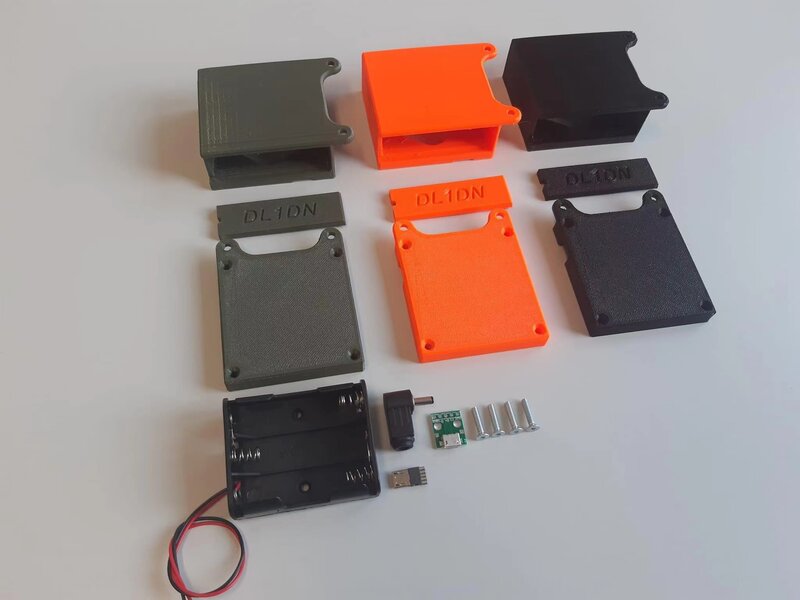 Kit de caja de batería externa del transceptor tr uSDX usdx por David DL1DN