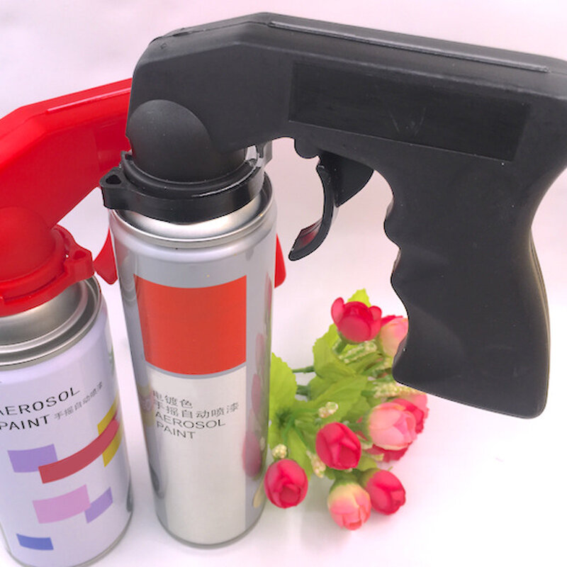 Adaptador de spray pintura pulverizador punho aperto ferramenta de pintura do carro manutenção spray adaptador de cuidados automático spray aerossol pode alças gardgets