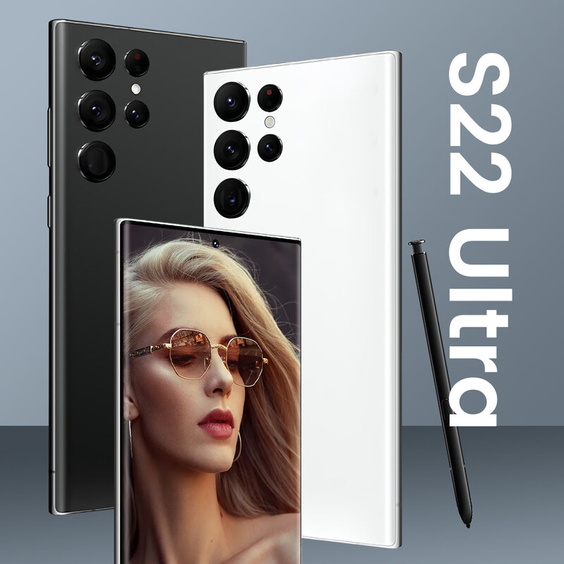 แล็ปท็อป S22 Ultra Global รุ่น Face ID เน็ตบุ๊ค WIFI Mini PC 5600MAh Android 11 5G 10 Core 16GB 512GB Dual SIM 7.2นิ้วแท็บเล็ต