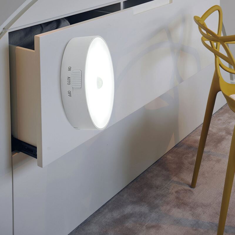 Magnetic Motion Sensor Smart Night Light Battery Powered LED Night Lamp for Bedroom Wardrobe Bedside Kitchen Hallway