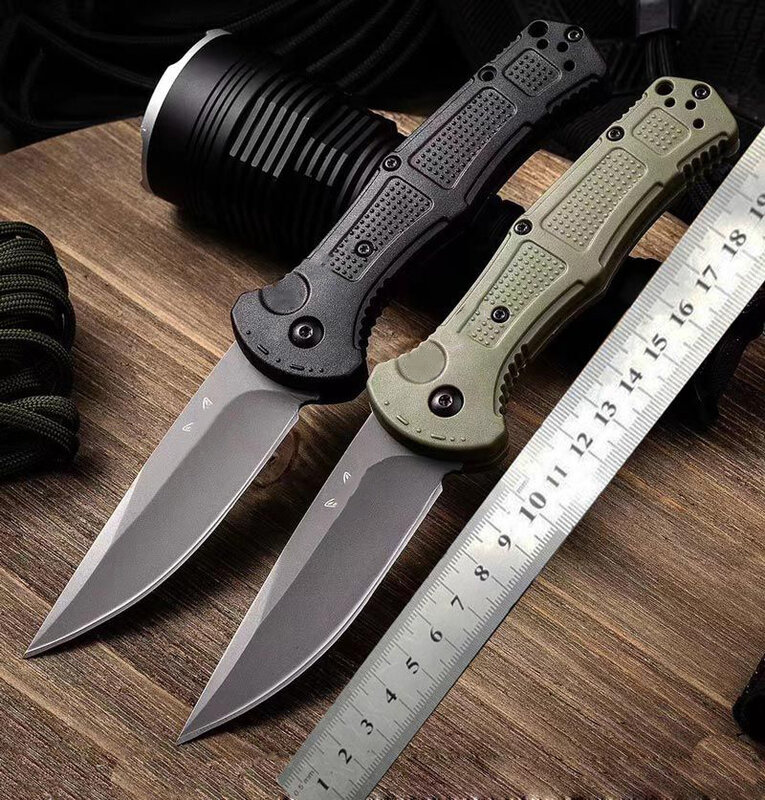 Camping kieszonkowy Saber BM 9070 składany nóż nylonowy uchwyt z włókna D2 ostrze odkryty taktyczne noże obronne narzędzie EDC
