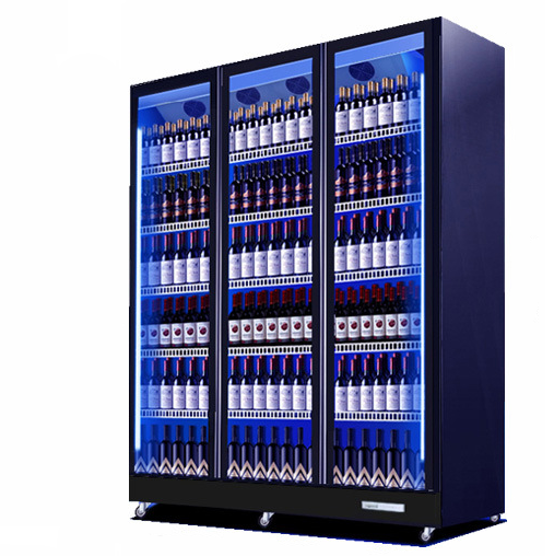 Jinbest deluxe cerveja bebidas exibir coolers armário comercial chiiller display congelador geladeira rgb