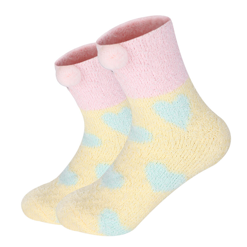 Зимние теплые носки, женские носки для пола для женщин, силиконовые Нескользящие носки с милыми мультяшными животными, панда, кавайные