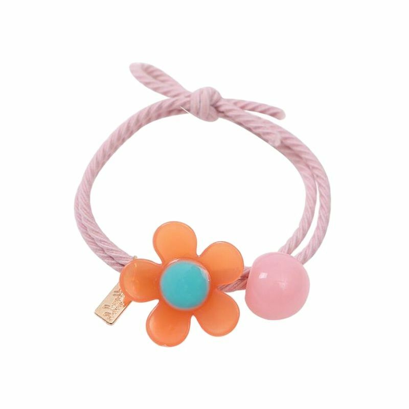 1 pçs nova cor bonito jelly flores princesa headwear crianças elásticas faixas de cabelo cordas meninas acessórios do bebê