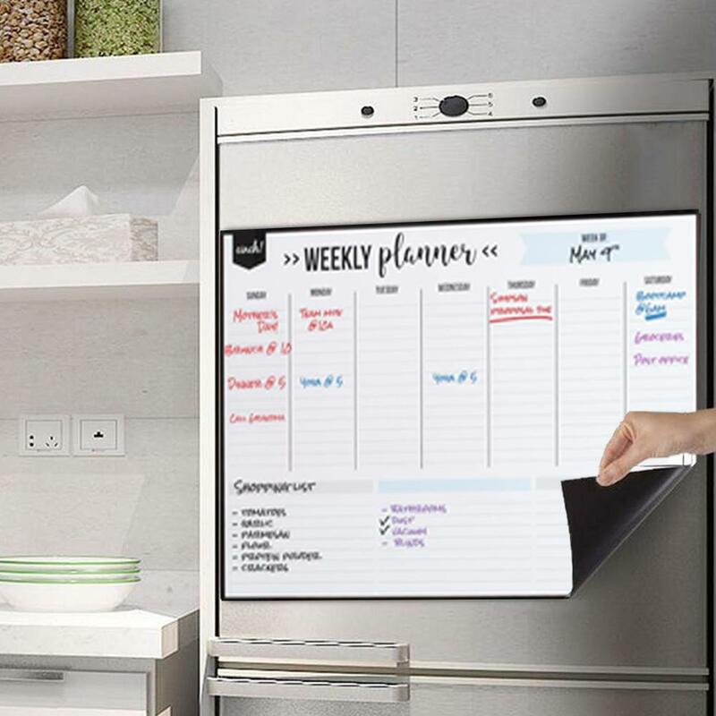 Acryl Planer trocken löschen Wochen kalender Magnet kalender löschen trocken monatlich täglich 16.5 ''x 11.8'' Kühlschrank Board wöchentlich f4k4