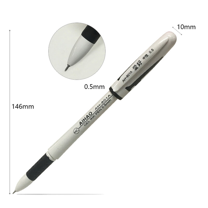 12ชิ้น/ล็อต Superior คุณภาพเจลปากกาสีดำ & สีแดง0.5มม.ดีหมึกเจลเขียนปากกาสำนักงานโรงเรียนปากกาอุปกรณ์