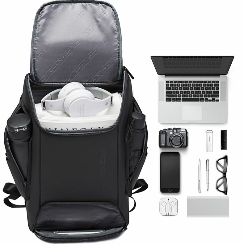 새로운 도착 대용량 컴퓨터 배낭 방수 비즈니스 노트북 백 가방 남성용, 짧은 여행 다기능 배낭