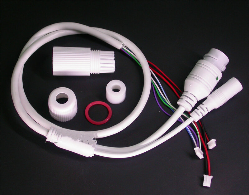 ANPWOO przewód LAN dla kamera IP CCTV moduł tablicy (RJ45 / DC) standardowy typ bez 4/5/7/8 przewody, 1x dioda LED stanu