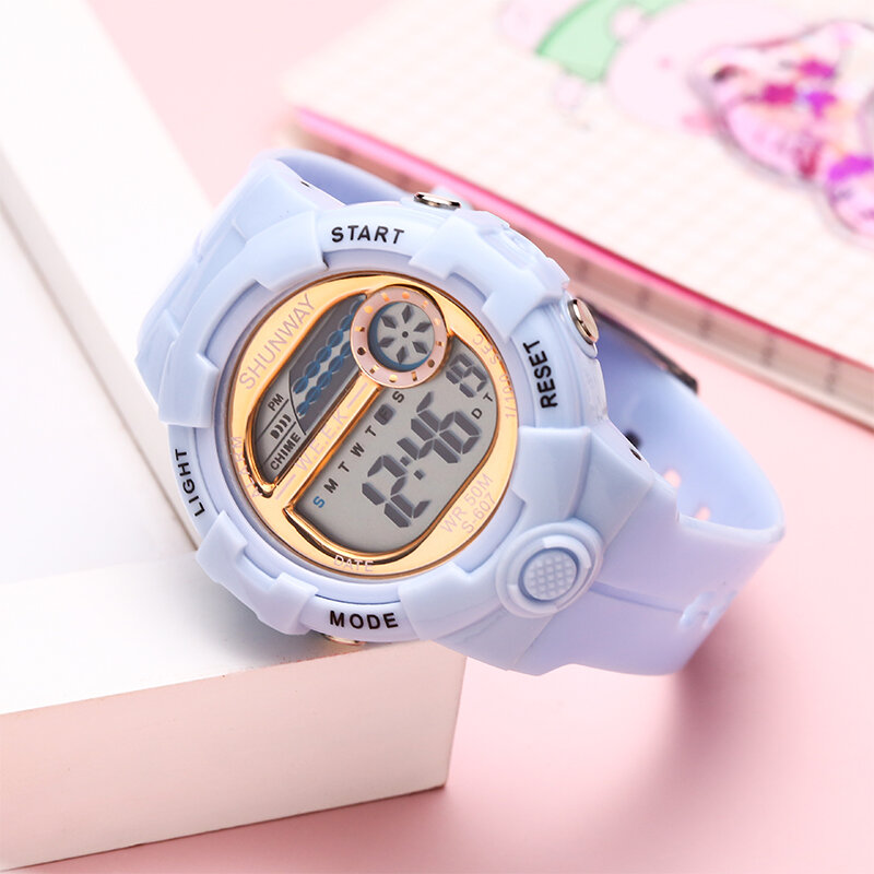 Newest Student LED Electronic Sport Watches Waterproof Multi-function Waterproof Luminous Digital Sports For Boys Gril