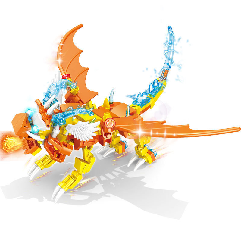 8 w 1 moje światy dinozaur pterozaur klocki rycerze bohater łączą cegły zabawki dla dzieci prezent