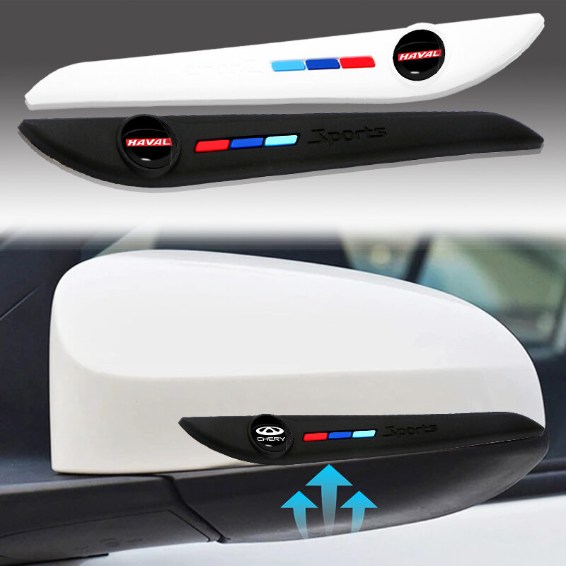 2pcs Car Rearview Mirror Anti-collision Sticker Styling for Changan Hunter 2017 2018 2019 2020 2021 CS15 CX70 Alsvin Accessories