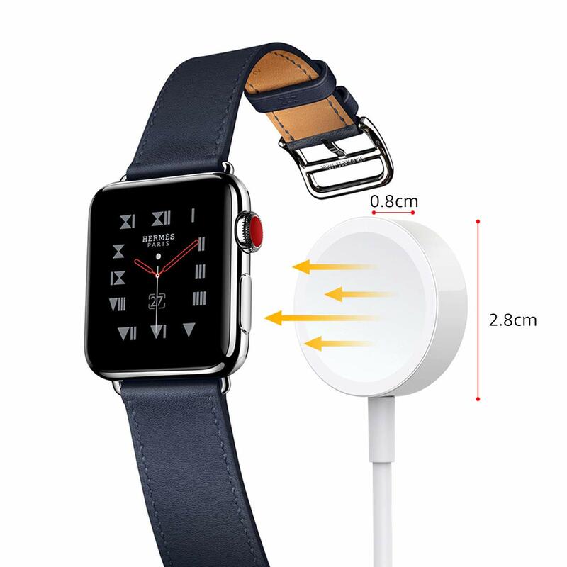 Chargeur sans fil Portable USB C pour IWatch 7 6 SE 5 4 Station de charge câble USB pour Apple Watch série 7 6 5 4 3 Type C