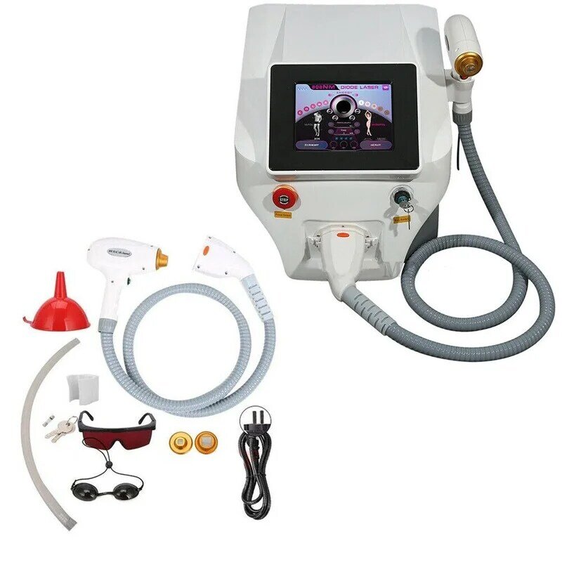Diode Laser 755 808 1064nm 3 Wavelengths Laser Hair Removal Machine Cooling Painless Body Laser Epilator