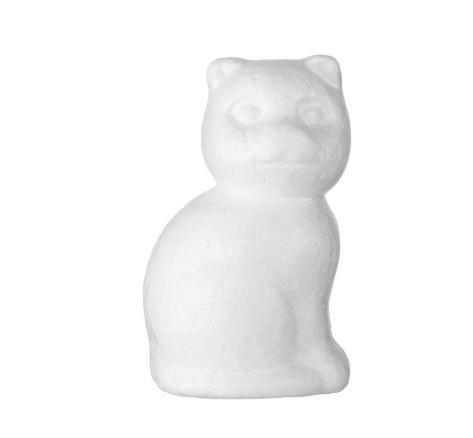 Pianka DIY modelowanie kotów styropian styropian 12cm biały dla majsterkowiczów materiały na przyjęcie świąteczne prezenty