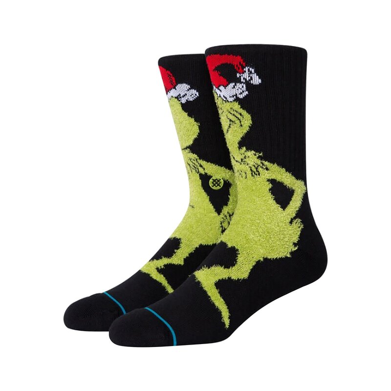 Носки для подарка на Рождество для женщин и мужчин, носки с зеленым монстром, Рождественская новинка, повседневные забавные хлопковые чулоч...