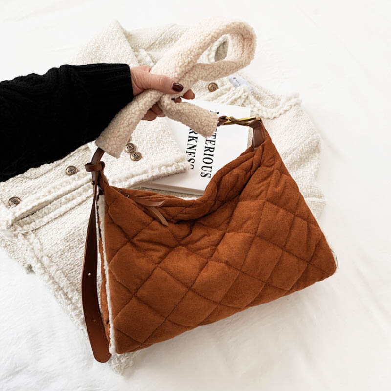 女性のための綿のショルダーバッグ,大容量のショッピングバッグ,デザイナーバッグ,市松模様のショルダーバッグ,2022