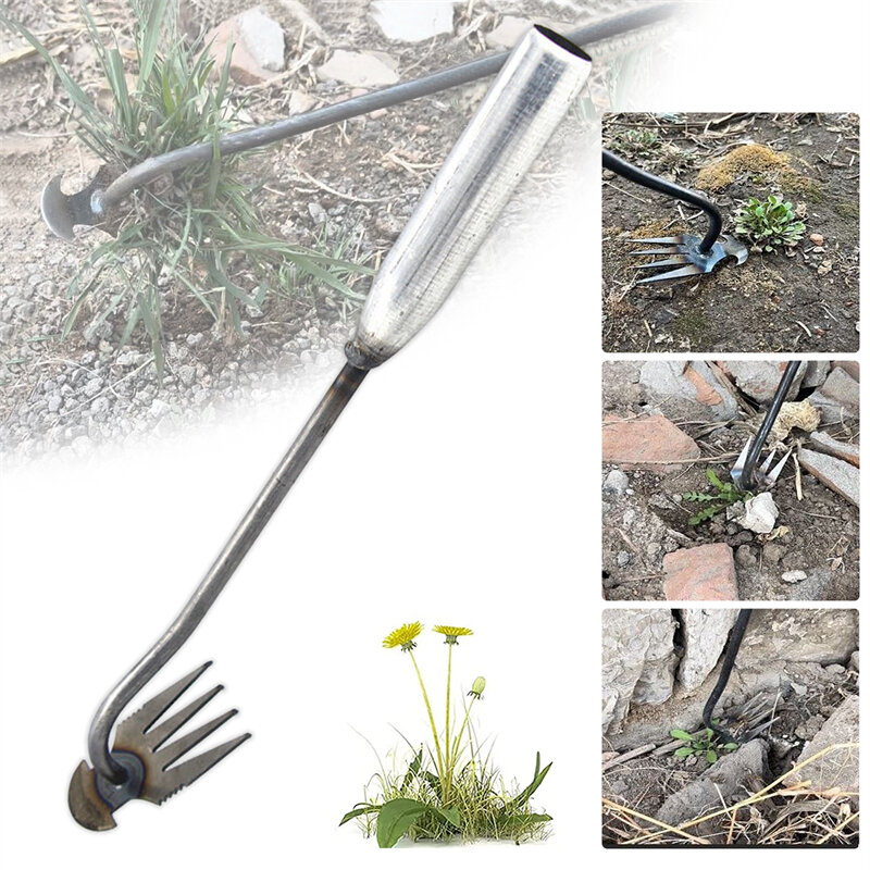 Weeding Puller Tool Uprooting Artifact Tool Weeding Digging Grass Lawn Steel Forged Weed Remover Garden Supplie Weeding Digging