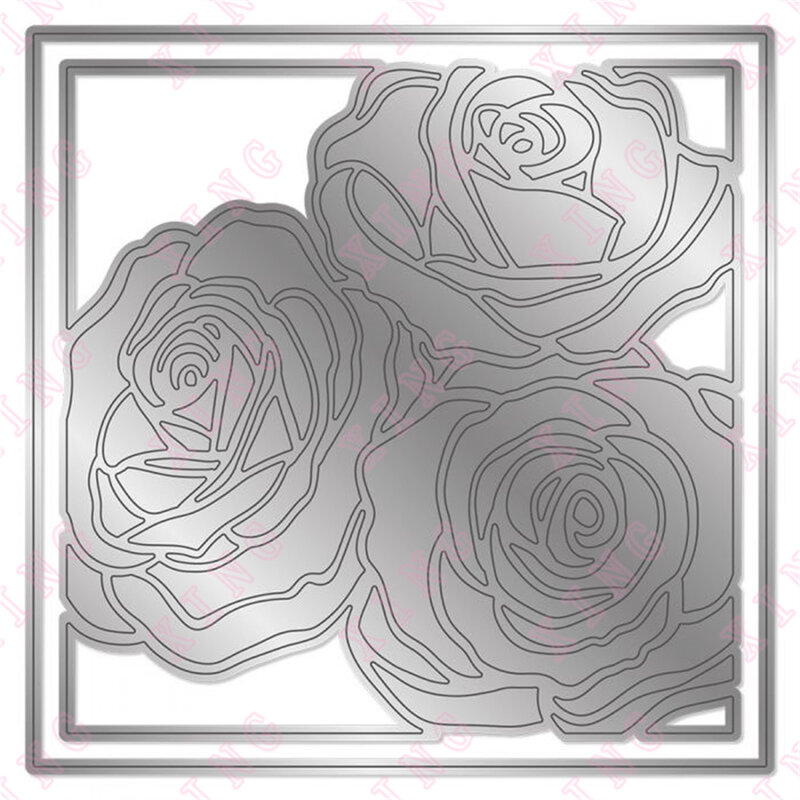2022 New Traditional Rose Metal Cutting Dies Scrapbook Paper Decoration Embossing Template Diy Greeting Card Craft Reusable Mold