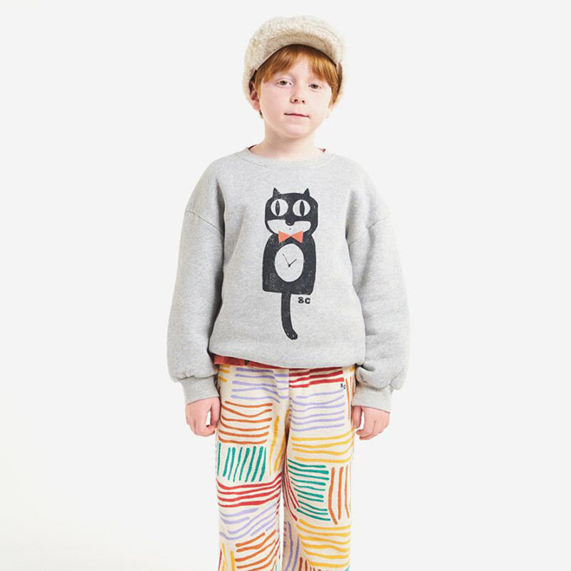 Suéteres Bobo para niños y niñas, sudadera de manga larga con patrón de dibujos animados, prendas de vestir, otoño e invierno, 2022