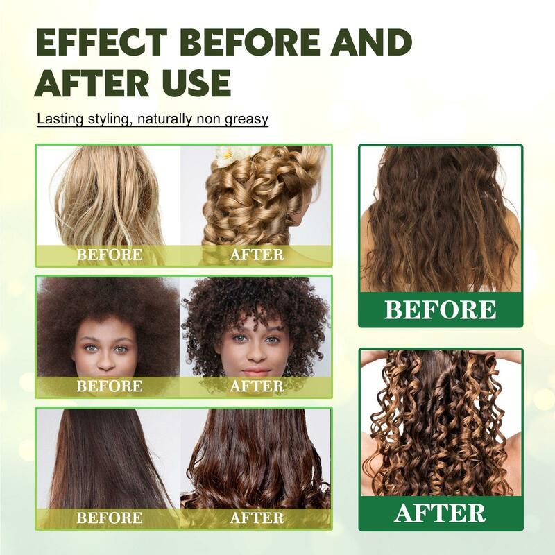 Hair Mousse Sculpting Curly Instant Effect Drying Frizz Wavy Cream Hair Control Control Enhanced Wigs Curl Styling Volumizi R1n0