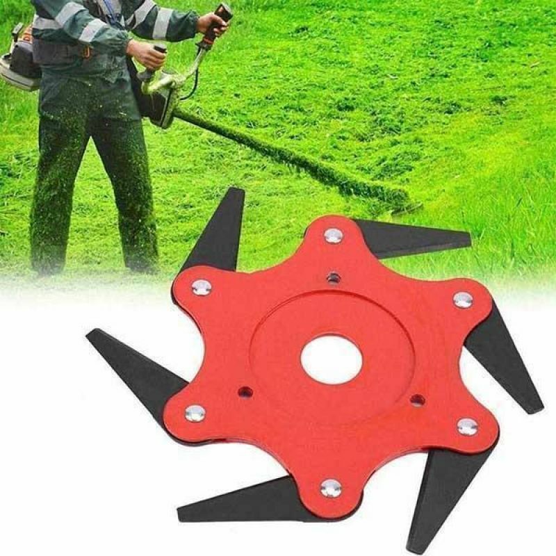 Manganese Steel Cutter Blade 6 Teeth Grass Durable Trimmer Head Lawn Weeding Garden Tools Supplies Accessories Dropshipping