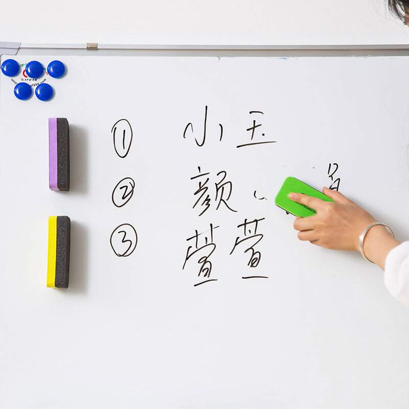 1 sztuk Kawaii tablica magnetyczna gumki Marker suchościeralny biały deska Cleaner szkolne materiały biurowe, rozmiar 110mm X 50mm X 30mm