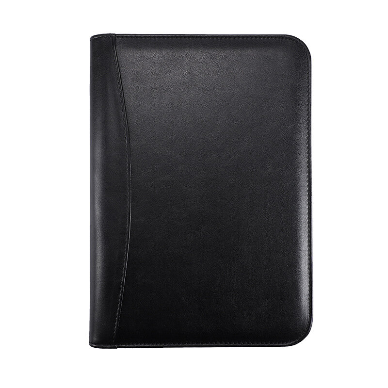 A6/A5 Business PU Leather Folder Padfolio Budget Binder Cash Envelope Organizer With Clear Zipper Budget Sheets With Calculator