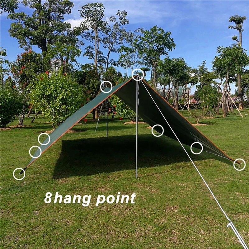 Tent Support Canopy Rope Rope Nail Waterproof Canvas Tent Umbrella Outdoor Garden Camping Awning Beach Hammock 3x3m 3x4m