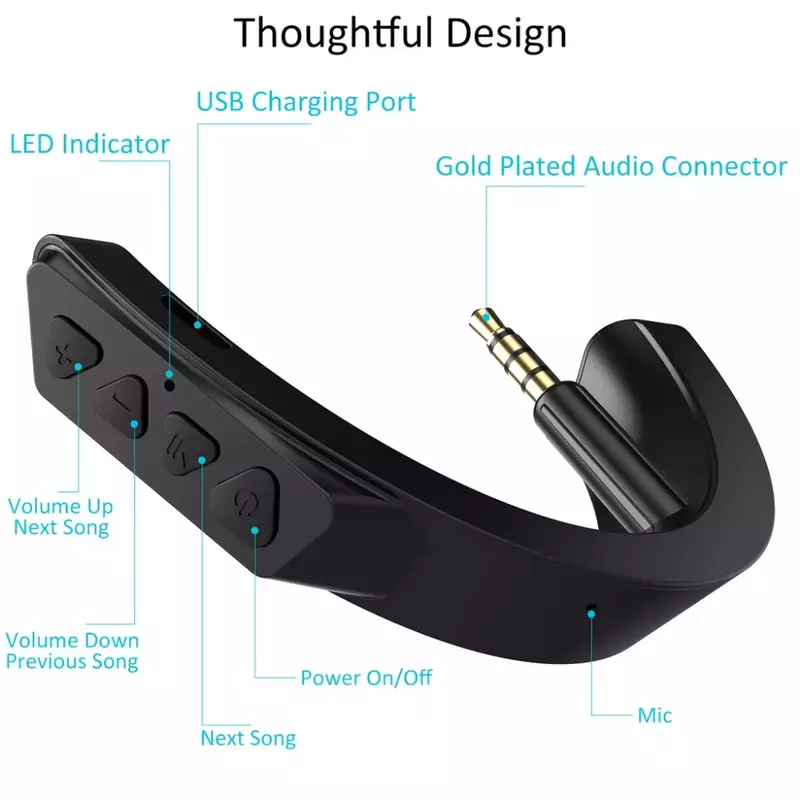Drahtlose Bluetooth Adapter für Bo-se QC 25 QuietComfort 25 Kopfhörer (QC25)