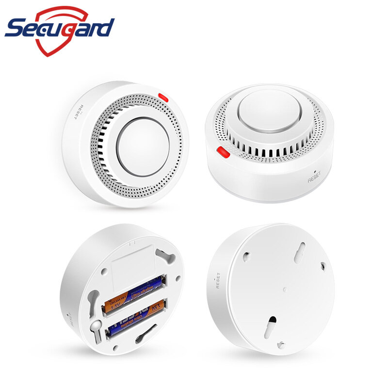 WiFi Smoke Detector Tuya Fire Sensor Wholesale Sound Alarm 80db Smart Life APP Message Push Home Security System