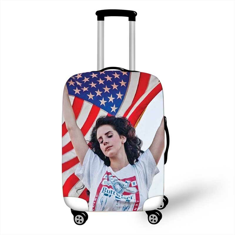 18-32 Inch Lana Del Rey Elastic Luggage Protective Cover Trolley Suitcase Protect Dust Bag Case Travel Accessories