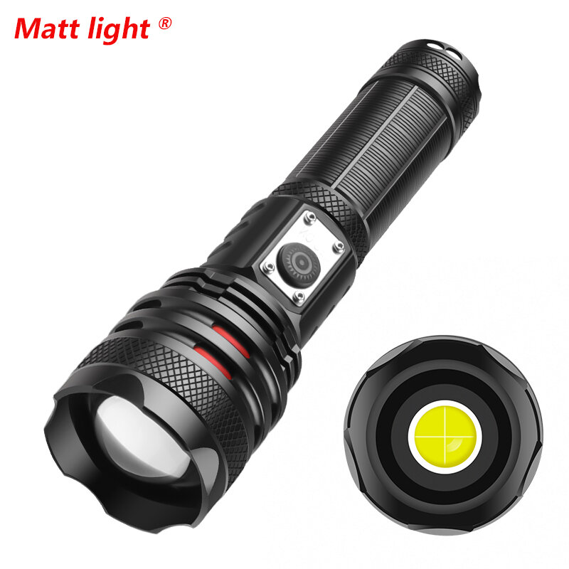 Tactical Flashlight Camping Lamp Convoy  Emergency Light Led Rechargeable Usb Torch Powerful Self Defense Women Camp Flashlights