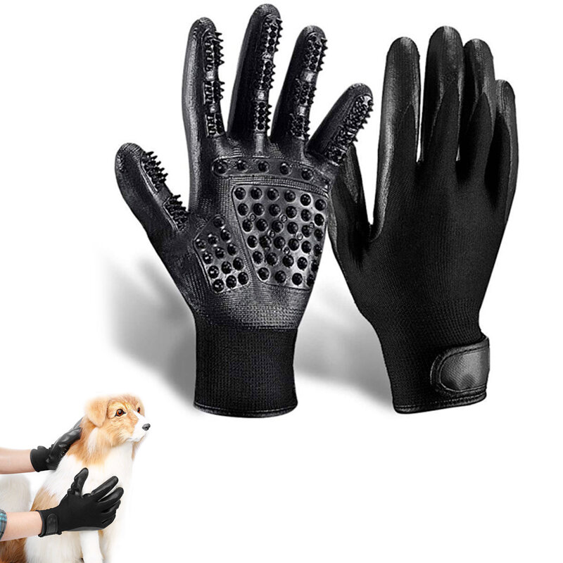 Handschoenen Voor Het Verzorgen Van Huisdieren Wanten Zacht Afwerpen, Baden Efficiënt Haarverwijderaar Handschoenborstel Voor Puppy Katten Honden En Paarden