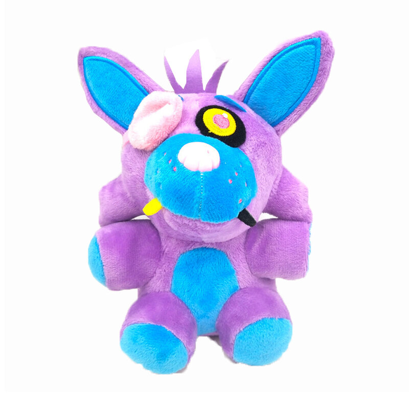 FNAF – Peluche violette de 18cm pour enfant, jouet de 5 nuits chez Fredy Bonnie, poupées animales douces, cadeaux pour les petits