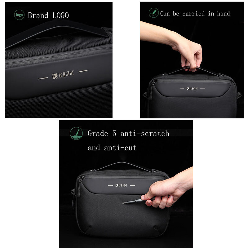 SUUTOOP – sac à bandoulière antivol multifonction pour hommes et femmes, sacoche de voyage étanche USB