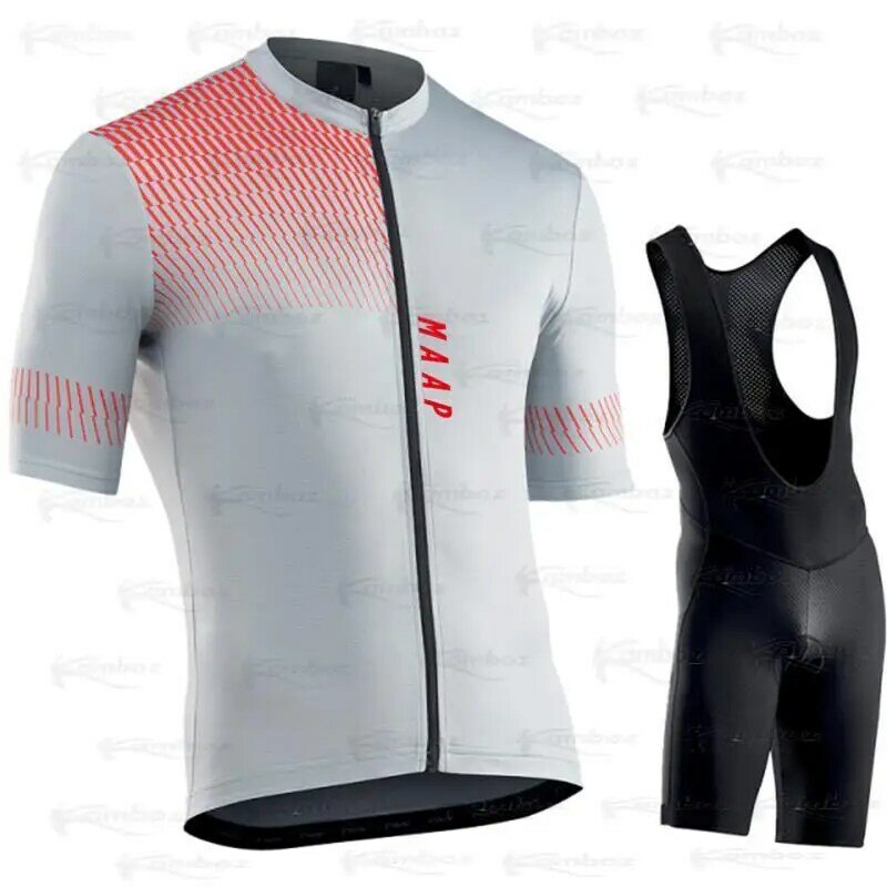 Zestaw koszulek rowerowych MAAP nowi mężczyźni odzież drużynowa spodenki Ciclismo Maillot 2022 letni zestaw z krótkim rękawem Hombre Bike koszule Bib Short
