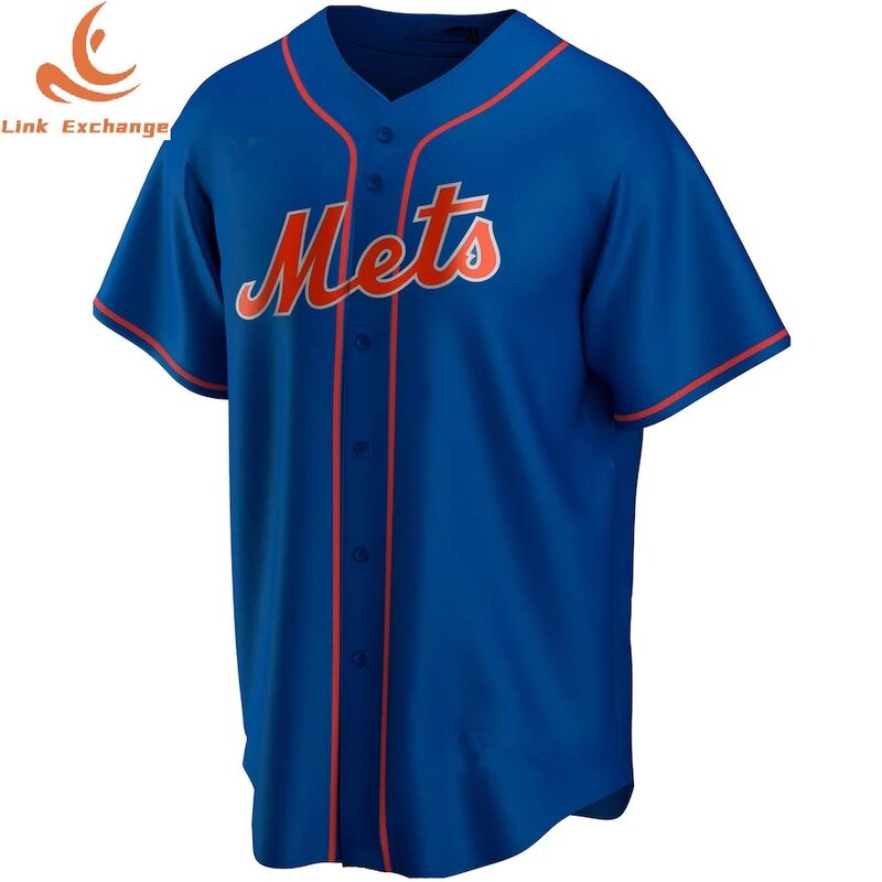 Maglietta cucita in Jersey da Baseball per bambini di alta qualità 2022 New York Mets uomo donna gioventù