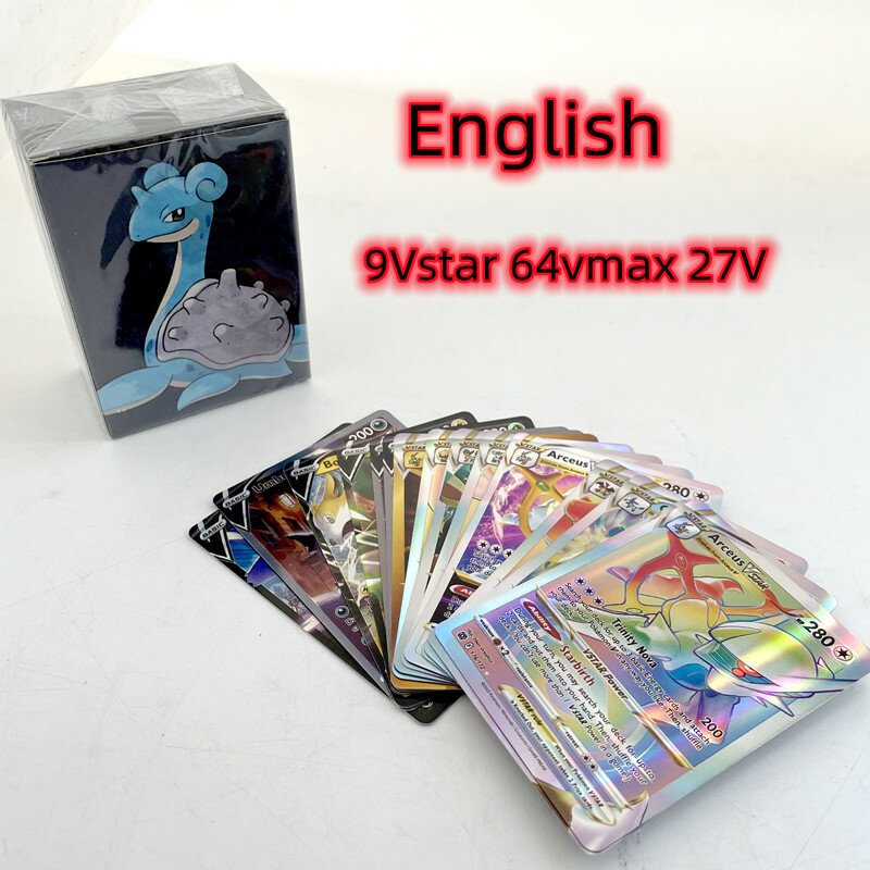 Покемон карты VStar V Vmax коробка TCG солнце и луна эволюции Покемон бустер блестящая карта игра Покемон Gx Ex игрушка для детей подарок на день рож...