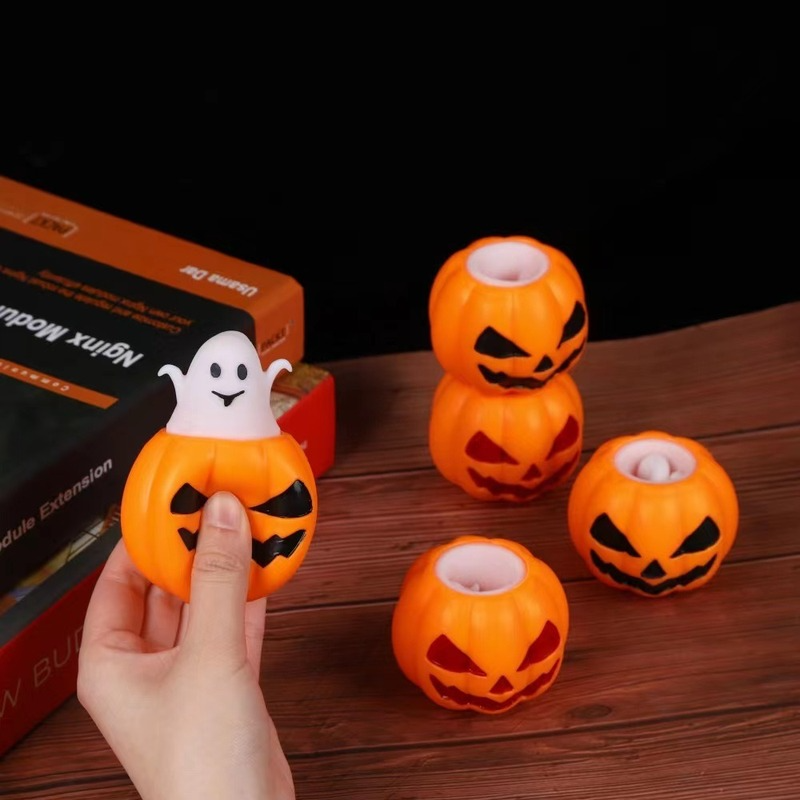 Halloween ghost squeeze abóbora tpr ghost cup brinquedos descompressão fidget anti-stress sensorial alívio do estresse presente para crianças adultos